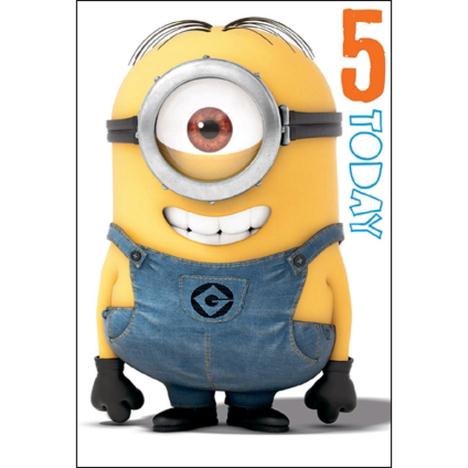 5 Today Minions Pop Up Birthday Card £3.00